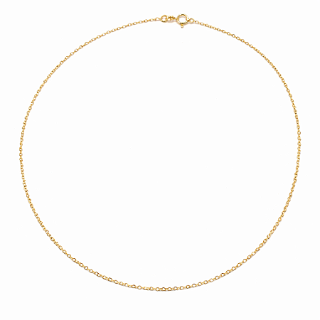 Choker Corrente Coração Delicada Fina Banhada a Ouro 40cm