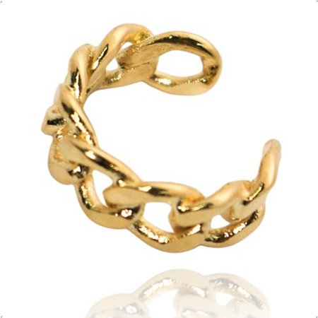 Brinco Piercing Fake Corrente Orelha Cartilagem Unid