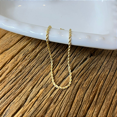 Pulseira Cordão Baiano A Ouro18k 2,5MM