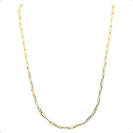 Corrente Cartier Longa Diamantada Banhado Em Ouro - 45cm
