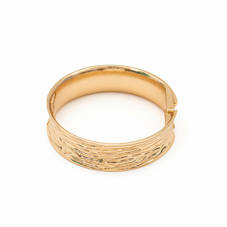 Bracelete Feminino Organico Frisado Moderno Ante Alergico