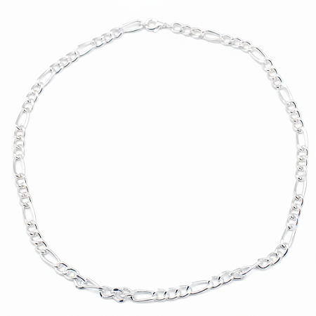 Colar Corrente Figaro 3x1 em Prata 925