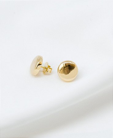 Brinco Botão Dourado