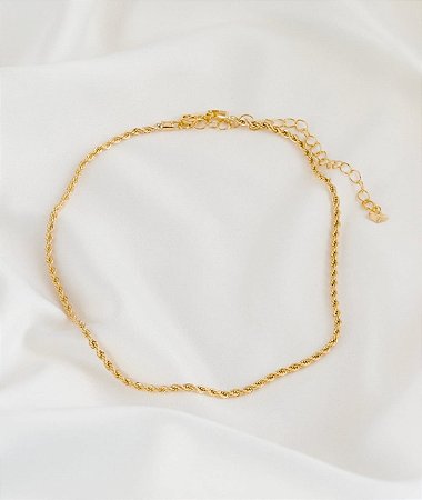 Choker Corrente Dourada