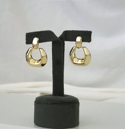 Brinco Geométrico Ouro