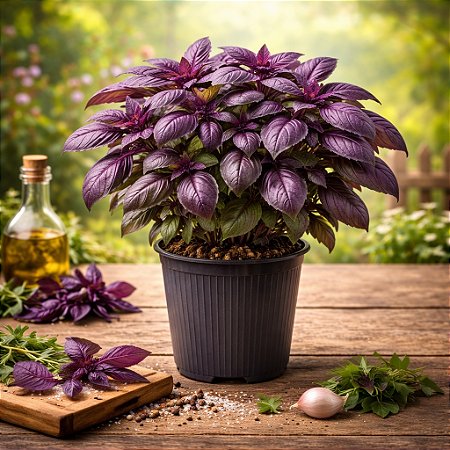 Manjericão Roxo: 20 Sementes