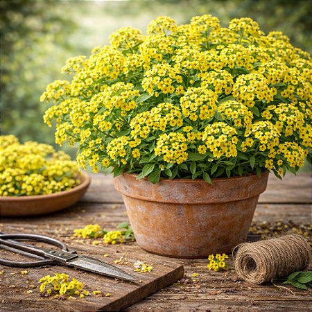 Alyssum Amarela - Aurinia saxatilis: 20 Sementes