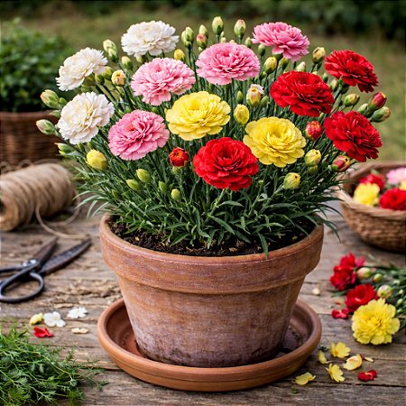 Cravo Sortido - Dianthus caryophyllus - 15 Sementes