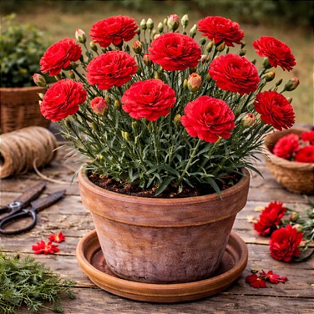 Cravo Vermelho - Dianthus caryophyllus - 15 Sementes