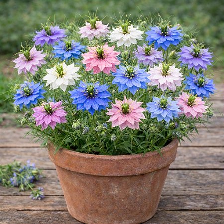 Dedo-de-Dama Sortida (Nigela): 20 Sementes