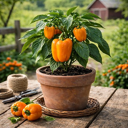 Pimentão Laranja: 10 Sementes