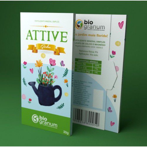 Fertilizante Mineral Simples Attive Garden 30g - Bio Granum