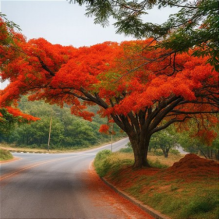 Flamboyant Vermelho  - Delonix Regia - 20 Sementes