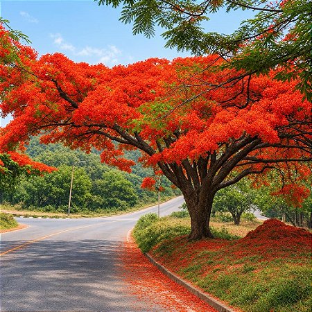 Flamboyant Vermelho  - Delonix Regia - 20 Sementes