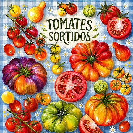 Tomates Sortidos - 1000 Sementes