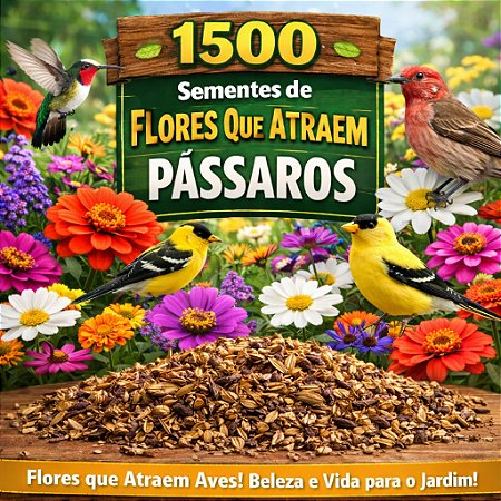 Flores Sortidas Que Atraem Beija-Flor (Pássaros): 1500+ Sementes