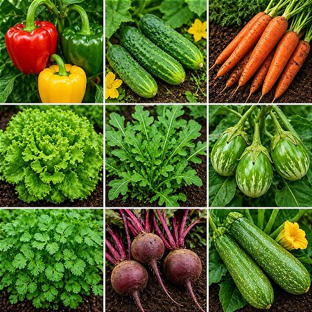 501 Sementes de Hortaliças Melhores Para Plantar no Verão