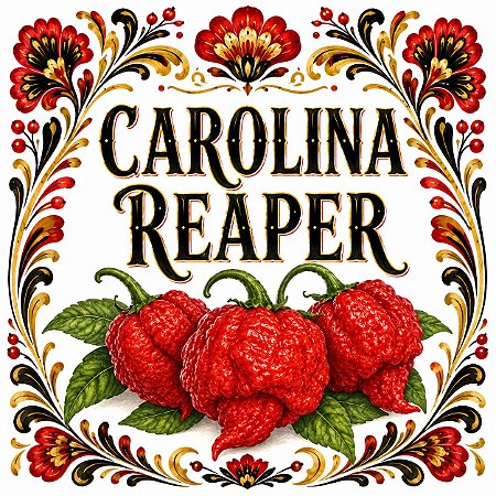 Carolina Reaper: 5 Sementes (Pimenta Mais Forte do Mundo)