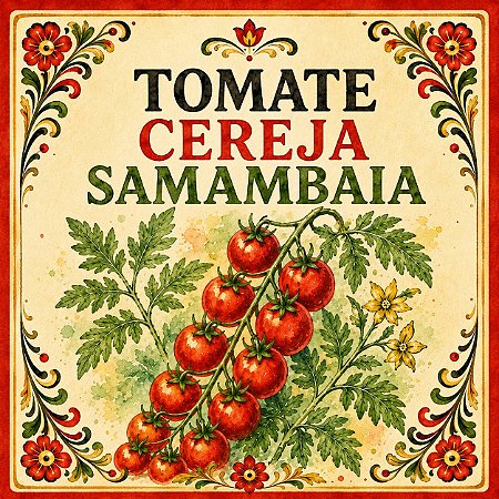Tomate Cereja Samambaia - Lycopersicon lycopersicum - 20 Sementes