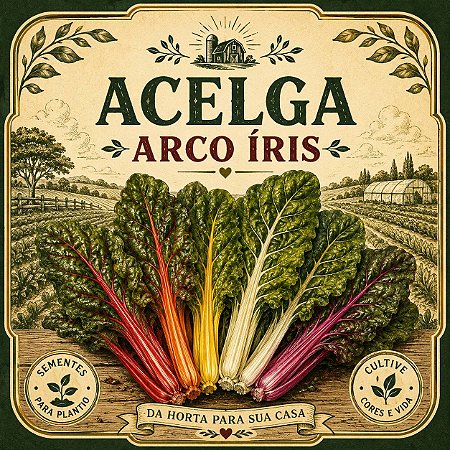 Acelga Arco Íris: 20 Sementes