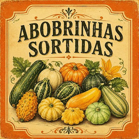 Abobrinhas Sortidas - Cucurbita pepo: 10 Sementes