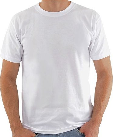 Camiseta Branca em Poliéster Sublimação