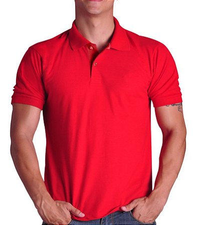 Camisa Polo Colorida Algodão