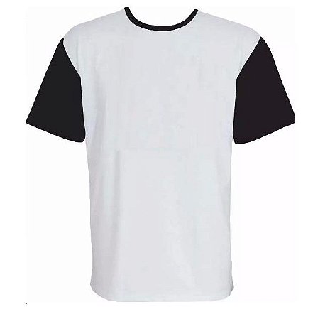 Camiseta com manga colorida Algodão