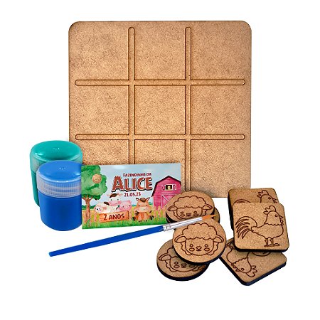 Kit 12 Jogos Memória Fazendinha Prenda Lembrancinha