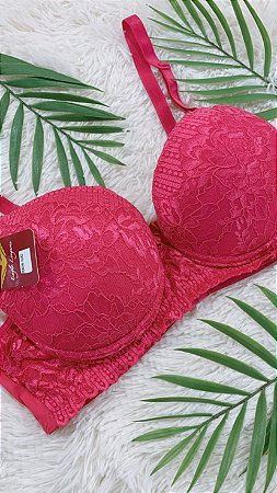 Sutiã meia taça com renda - Eagle Moda intima