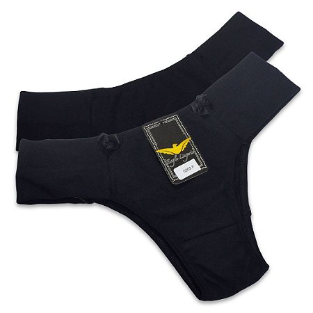 Calcinha Cotton lateral larga - Eagle Moda Intima