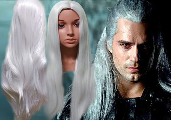 Wig P/ Personagem cosplay Princesa, Rainha Branca, Game of Thrones, The Witcher, série de TV, Filme, Cinema, Jogos, Games, anime
