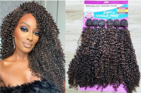 Cabelo Encaracolado Macio Sleek Greta Brazilian Virgin Hair