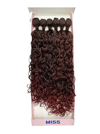 Cabelo Super Macio Para Entrelace Modelo Marcia Sleek Miss Ombre Hair Marsala