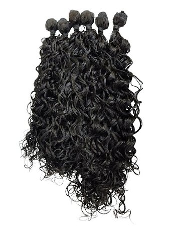 Cabelo Encaracolado Macio Sleek Marcia Miss Preto