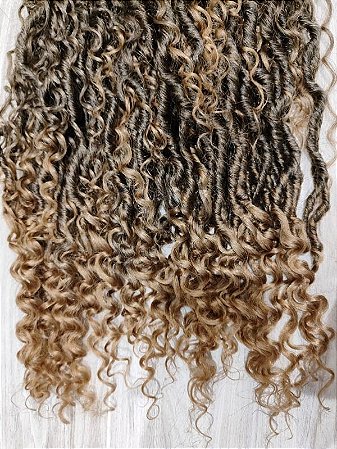 Cabelo Goddess Faux Locs Para Crochet Braid 1B/27 - Anisa Hair