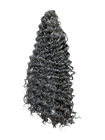 Aplique Rabo De Cavalo Cacheado Com Prendedor Para Finalização De Penteados