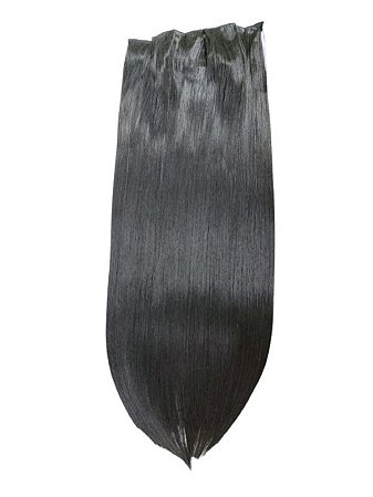 Aplique extensão de cabelo liso em tic tac