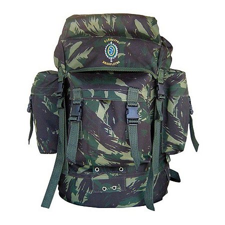 Mochila PQDT Camuflada Eb Brasão Exército