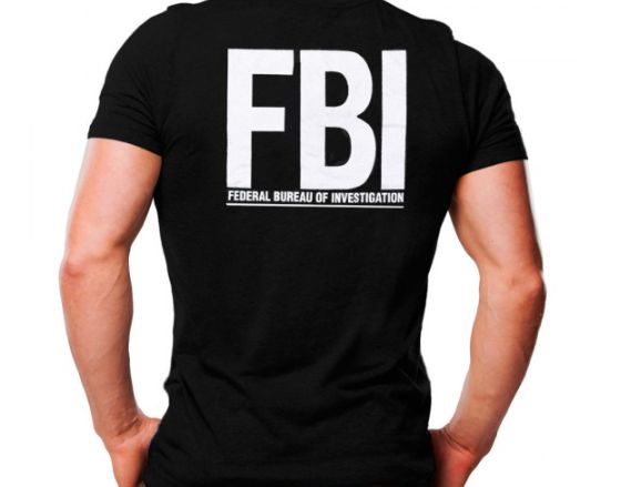 Camiseta Militar Estampada FBI Preta - Atack