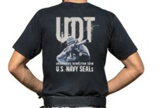 Camiseta Militar Estampada UDT Preta - Atack