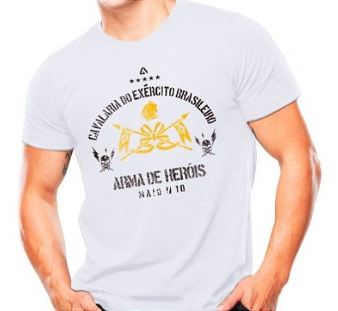 CAMISETA BRANCA TEMA: RESERVISTA EXÉRCITO BRASILEIRO