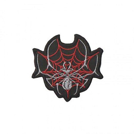 Patch Bordado Com Fecho De Contato Aranha