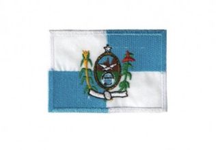 Patch Bordado Com Fecho De Contato Bandeira Rio De Janeiro