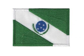 Patch Bordado Com Fecho De Contato Bandeira Paraná