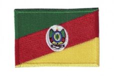 Patch Bordado Com Fecho De Contato Bandeira Rio Grande Do Sul