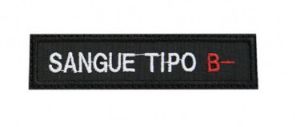 Patch Bordado Com Fecho De Contato Sangue Tipo B -