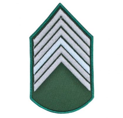 Divisa Bordada 1° Sargento Verde