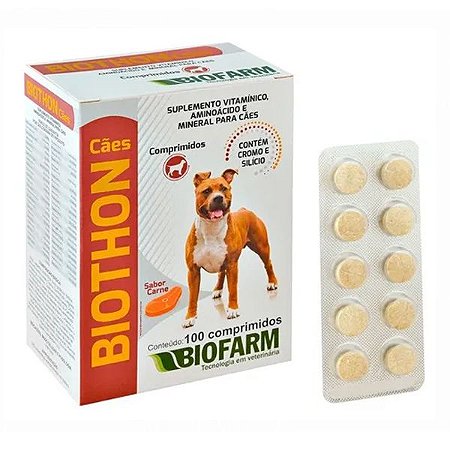 Biothon Cães Biofarm - Suplemento Nutricional 100 Cápsulas