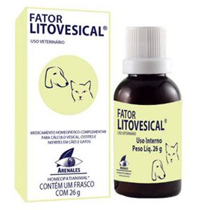 FATOR LITOVESICAL ARENALES HOMEOPATIANIMAL 26 GR